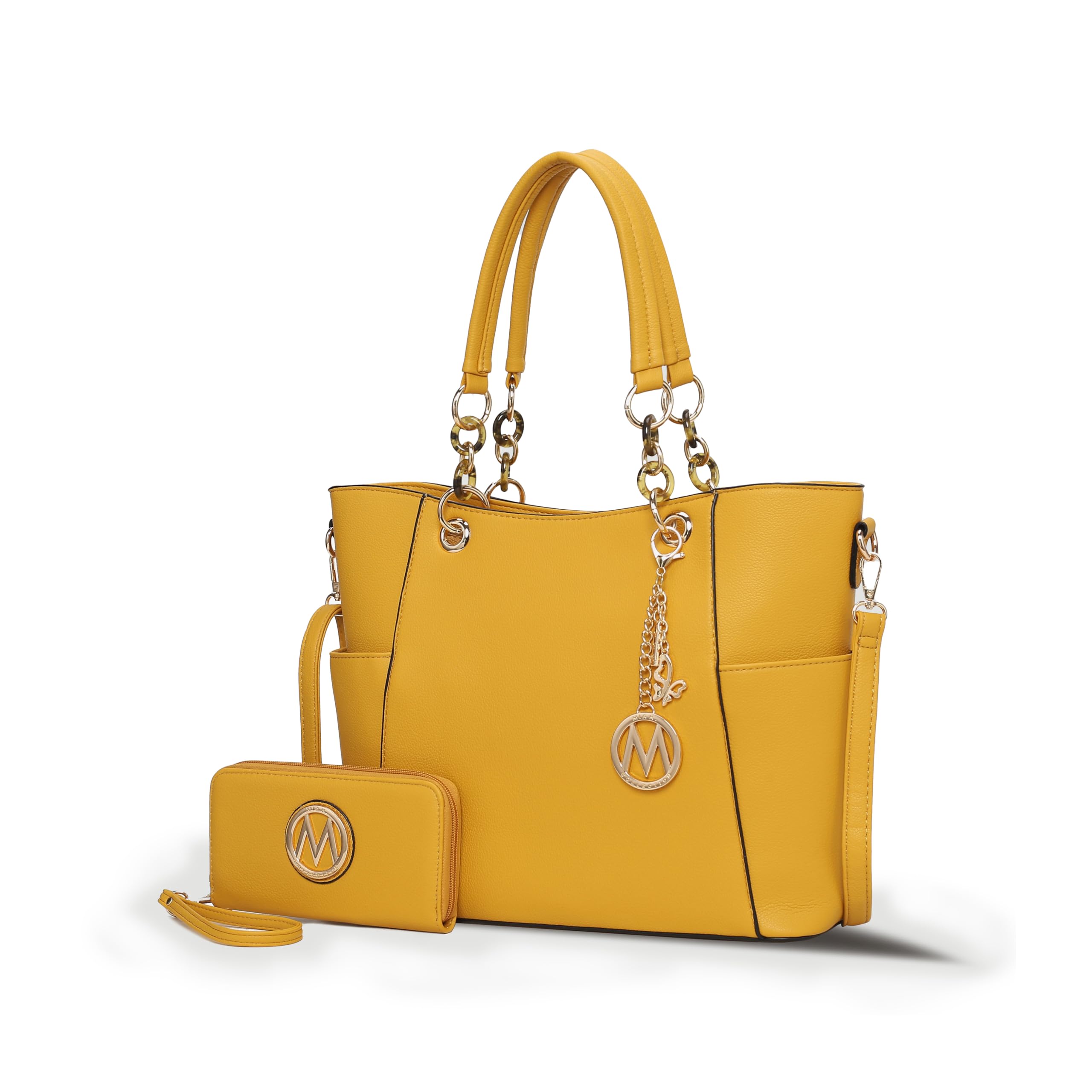 MKF Collection Tote Bag for Women, Handbag Set with Wallet-Top-Handle- Vegan Leather Purse