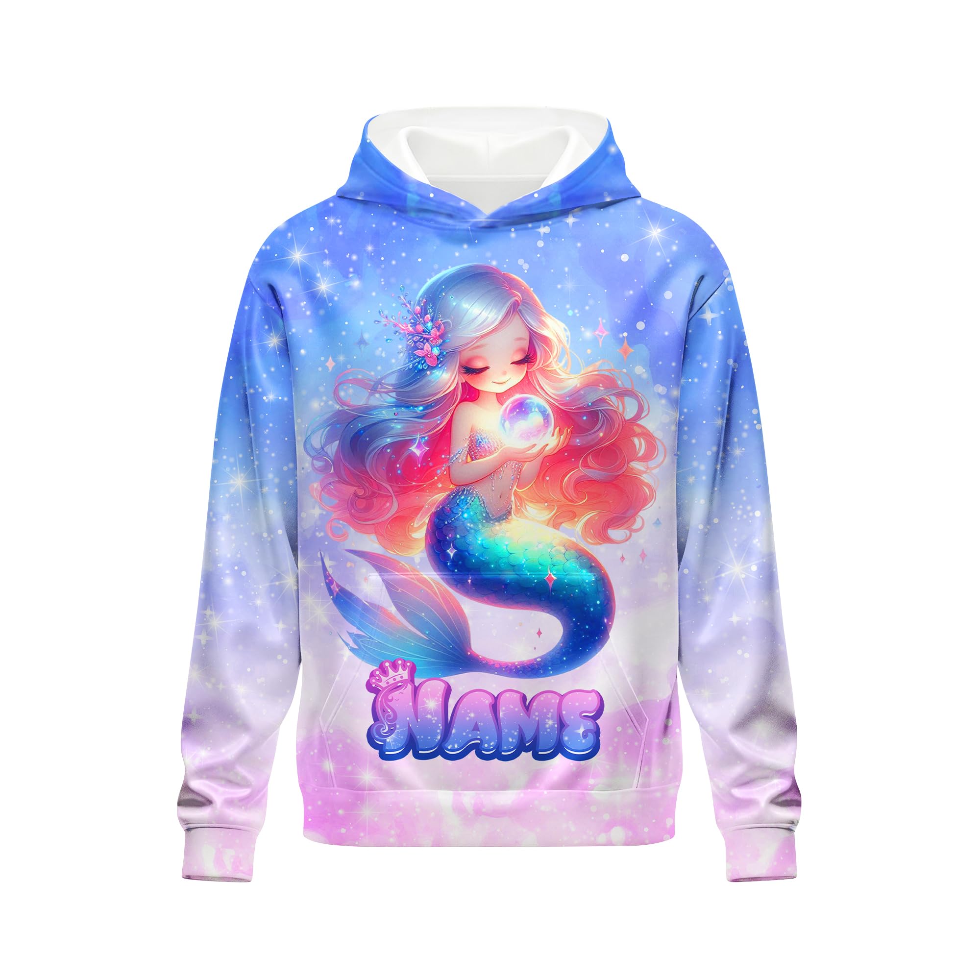 Girls Hoodies - Personalized Pullover with Pocket for Kids Teens - Graphic Hooded Sweatshirts Gifts for Youth