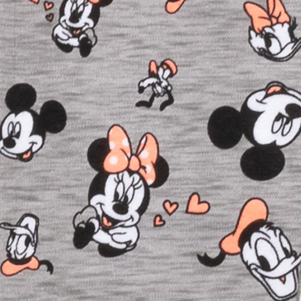 Disney Minnie Mouse Fleece Pullover Crossover Hoodie and Leggings Outfit Set Infant to Big Kid Sizes (12 Months - 14-16)