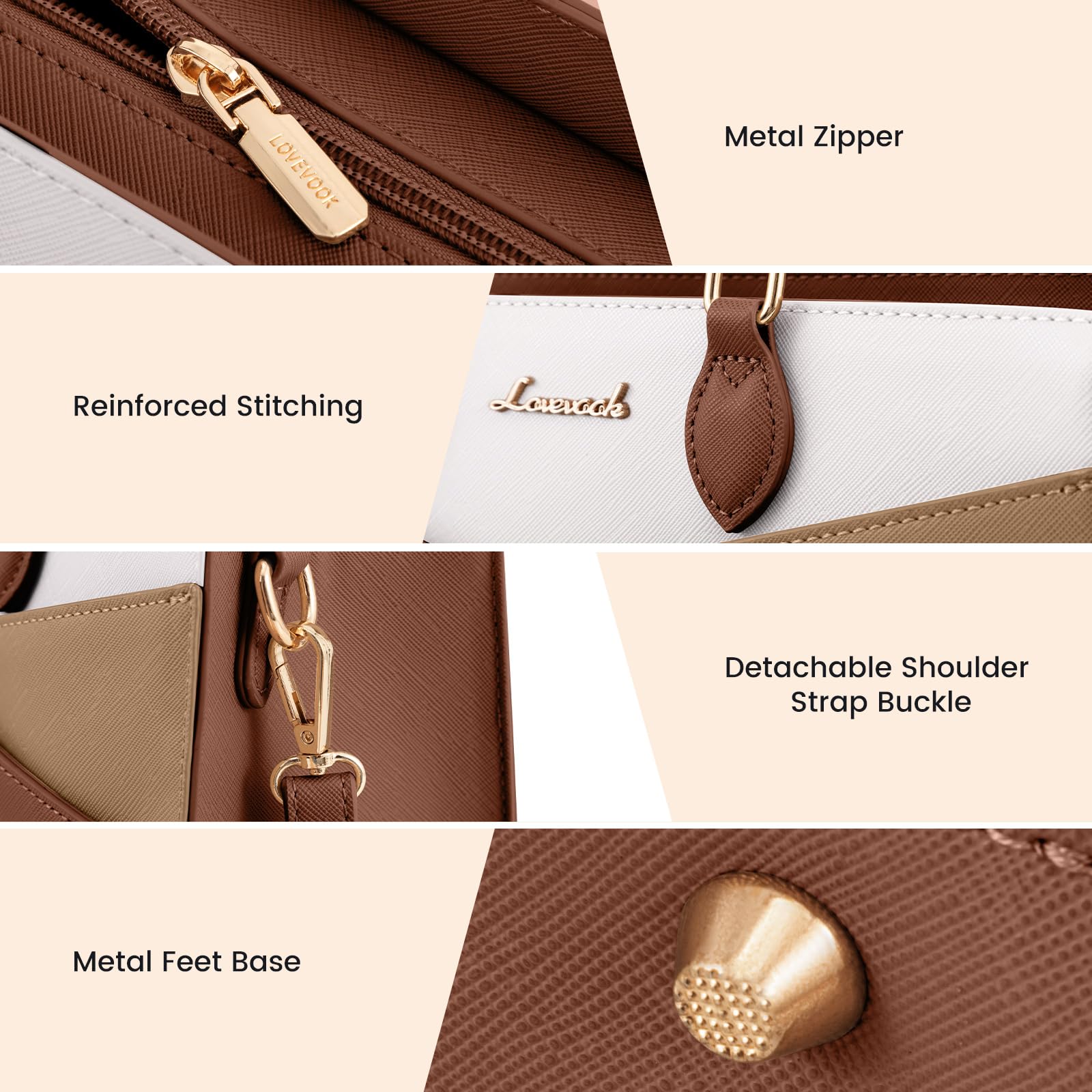 LOVEVOOK Purses for Women,Satchel Handbags Tote Bag, Black Pu Leather Shoulder Crossbody Top Handle Purse with Zipper