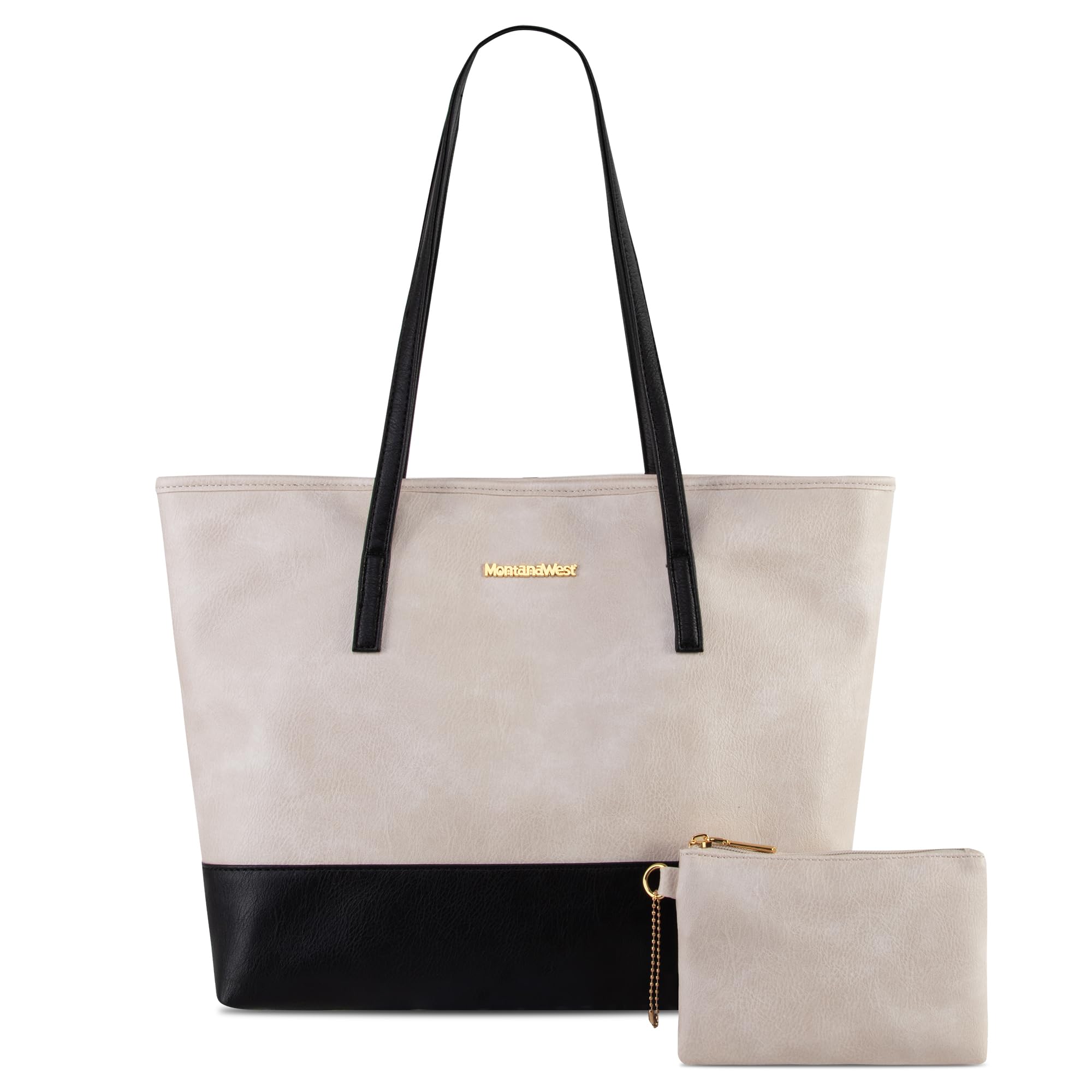 Montana West Tote Bags Vegan Leather Purses and Handbags for Women Top Handle Ladies Shoulder Bags