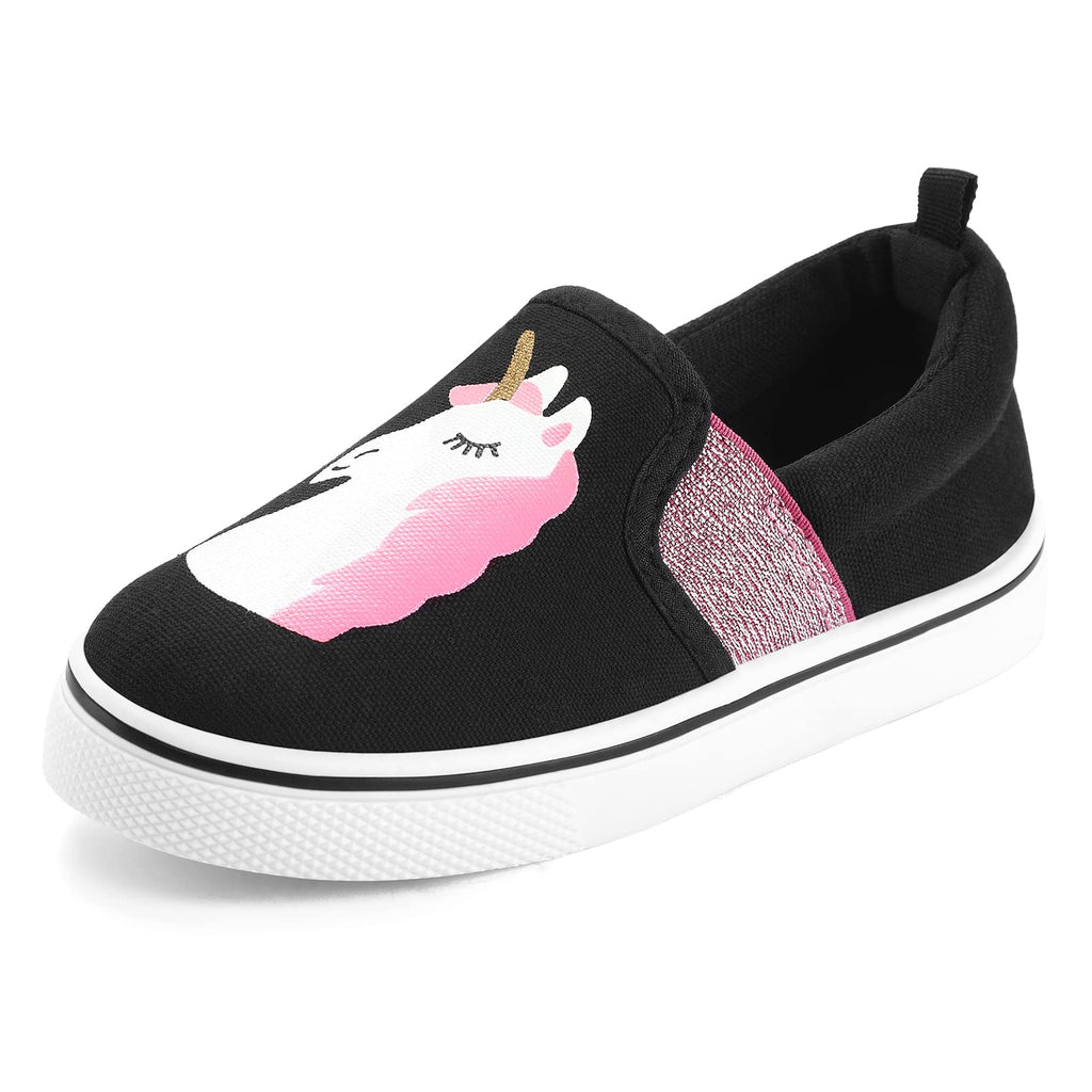 K KomForme Toddler Sneakers for Girls Boys Slip On Canvas Walking Shoes