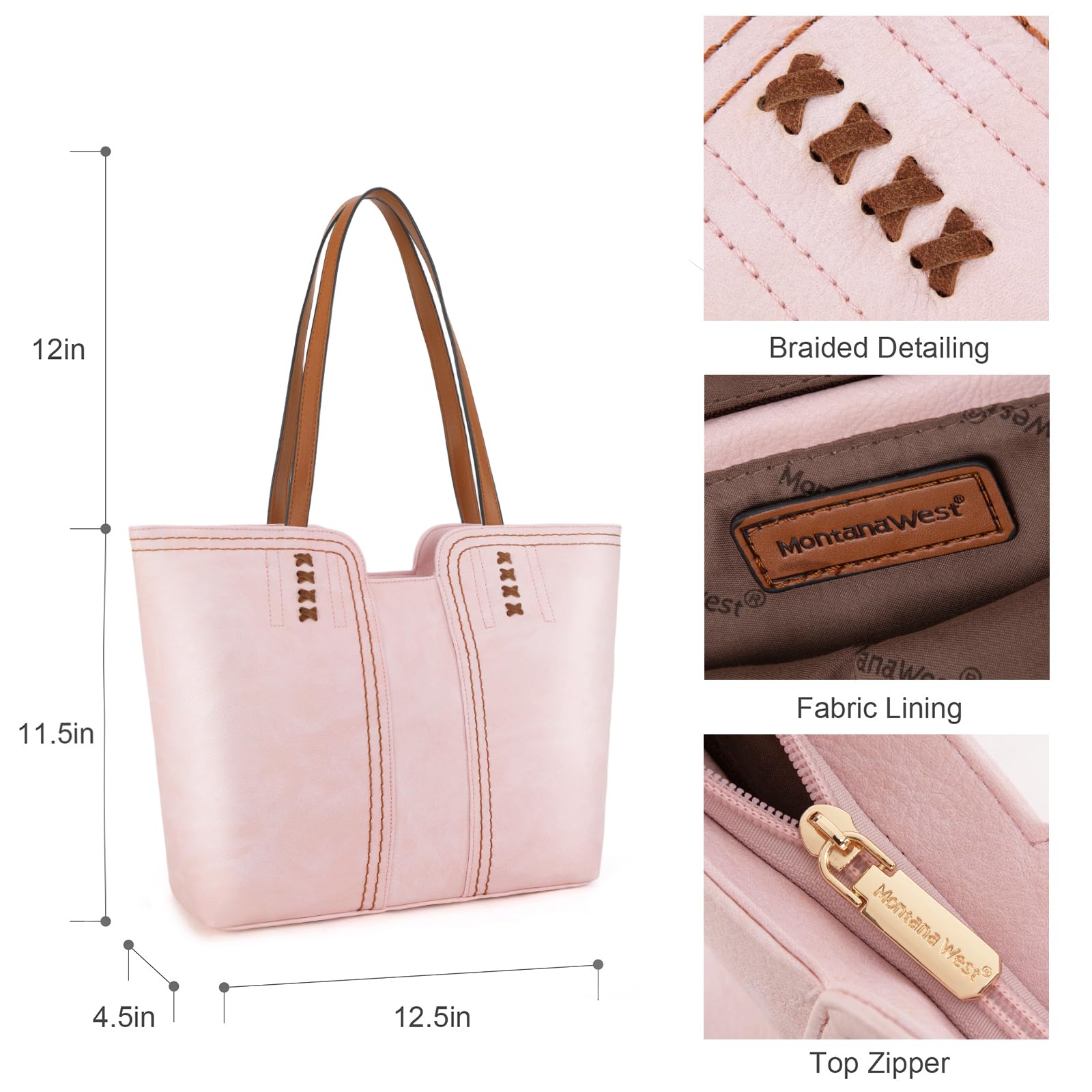 Montana West Tote Bag for Women Top Handle Satchel Purse