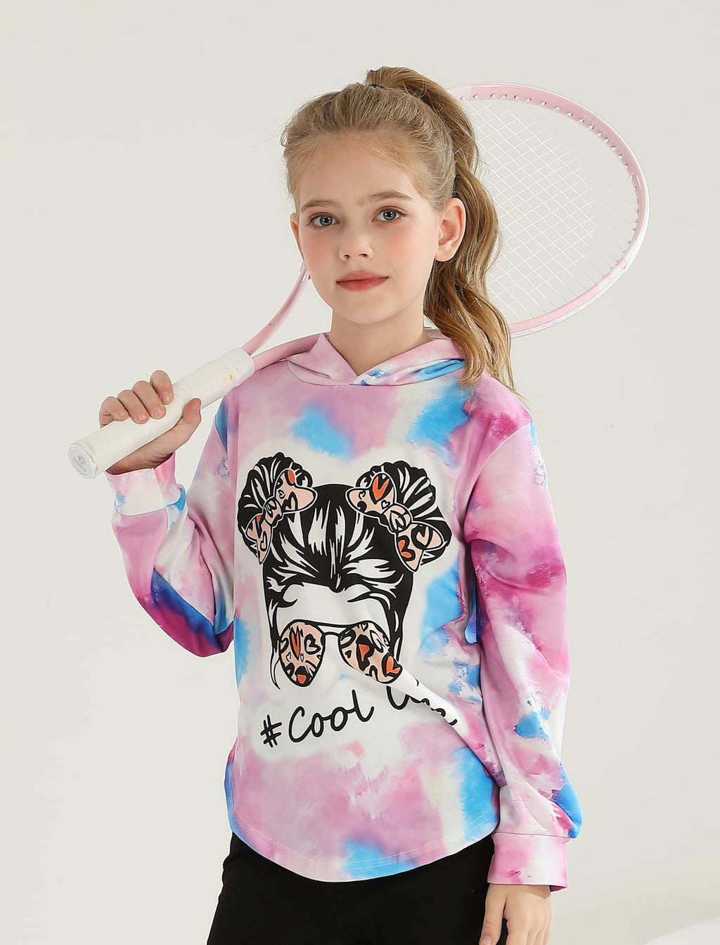 Girls Clothes Tie Dye Long Sleeve Hoodie Sweatshirt and Pants Sets Cute Girl Outfits Size 5-14 Years