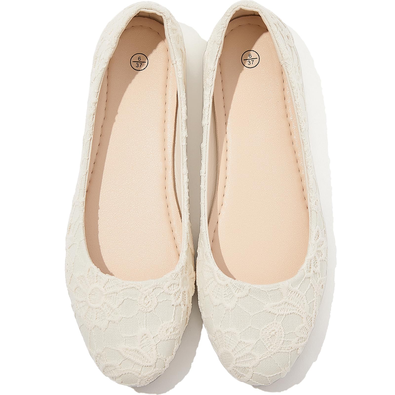 Dress Shoes for Women Round Toe Flats Shoes Lace Ballet Flats Dressy Comfortable Foldable Flats Low Heel