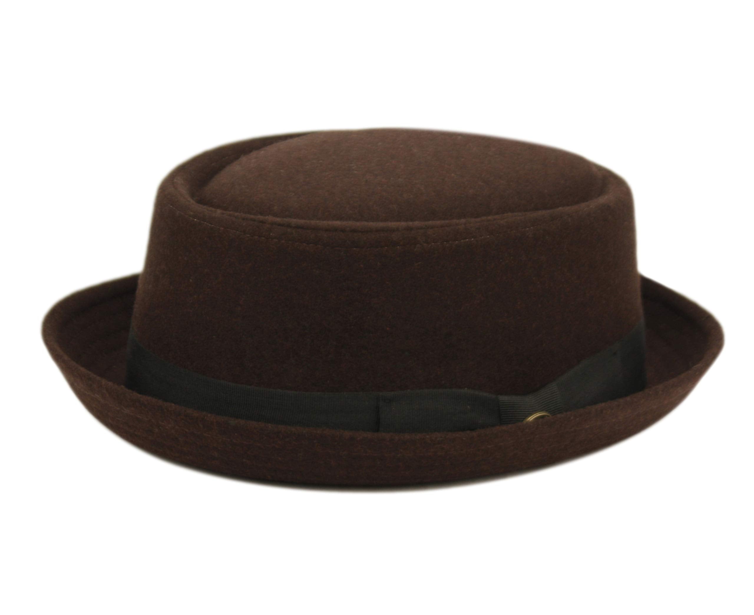 Porkpie Fedora Men's Vintage Style Wool Blend