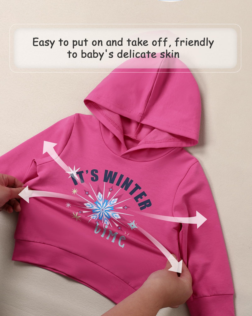 Coco&RARA Toddler Girls Clothes Baby Hoodie Sweatshirt Flower Sweatpants Outfits 2pcs Fall Winter Tracksuit Set 18M-6T