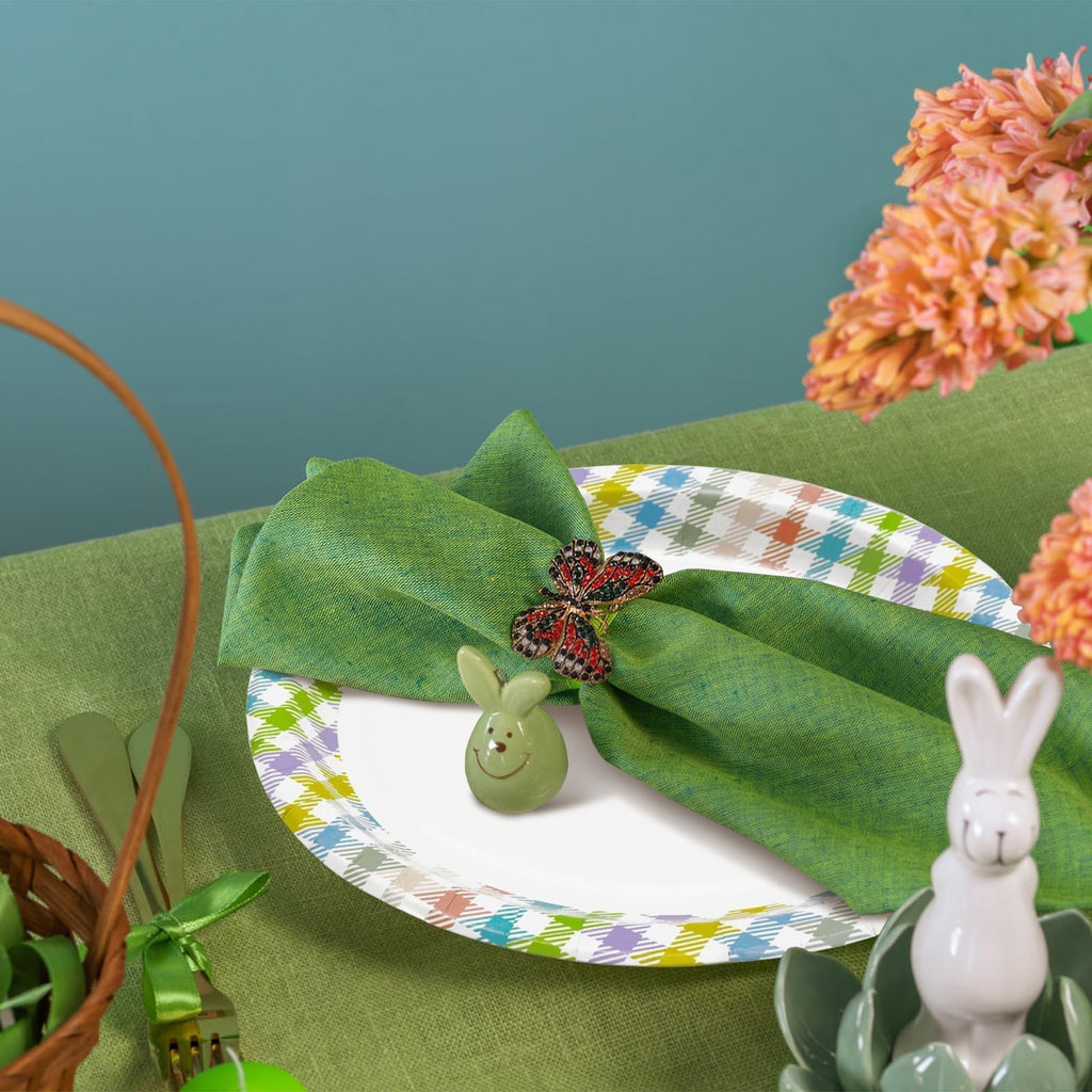 50 Pack Oval Thanksgiving Plates 12 x 10 Inch Thanksgiving Paper Plates Heavy Duty - Large Disposable Dinner Platters,Turkey Pumpkin Autumn Fall Harvest Thanksgiving Party Decor