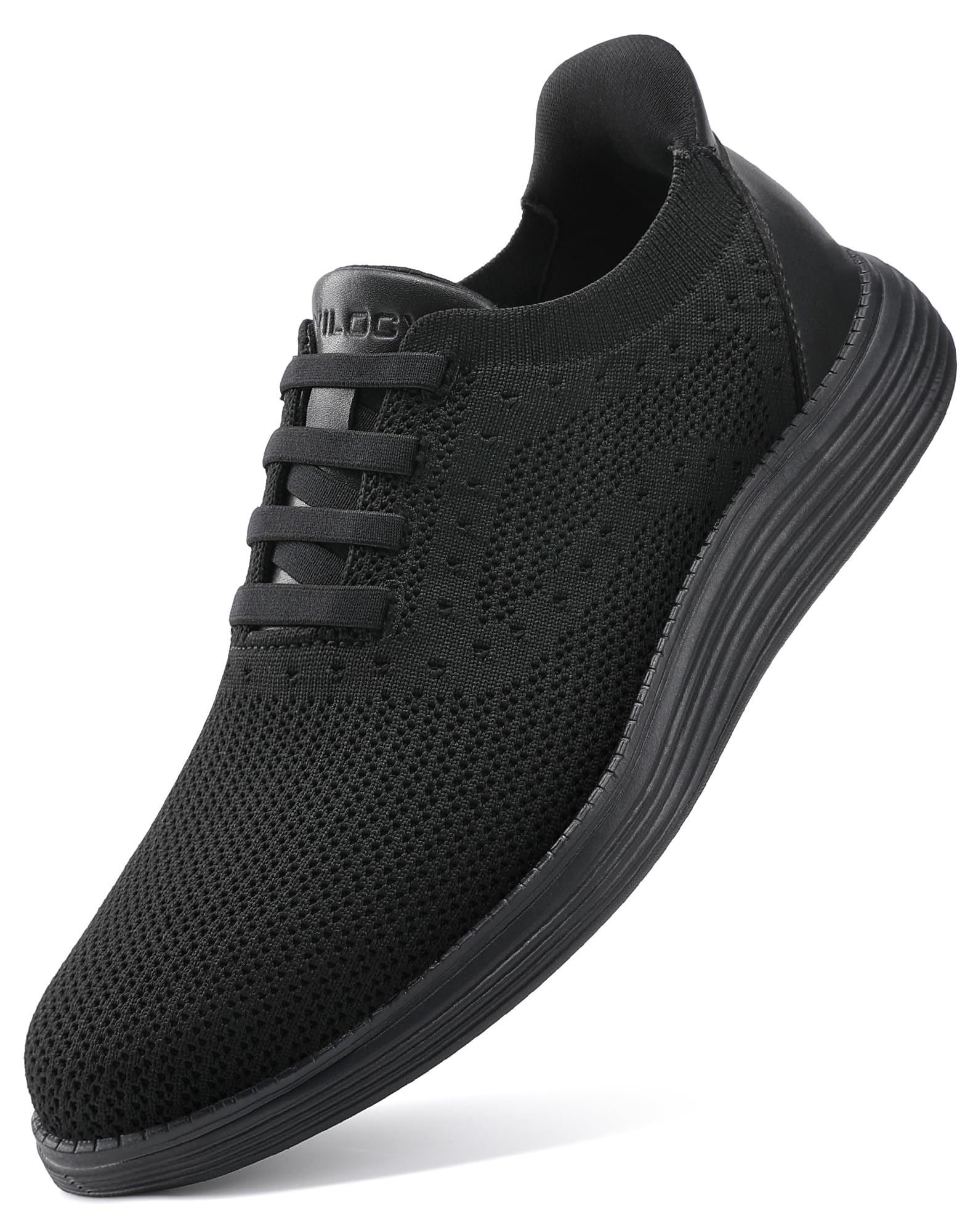 VILOCY Men's Hands Free Slip on Casual Dress Tennis Walking Shoes Laceless Fashion Sneakers Breeze Business Oxfords