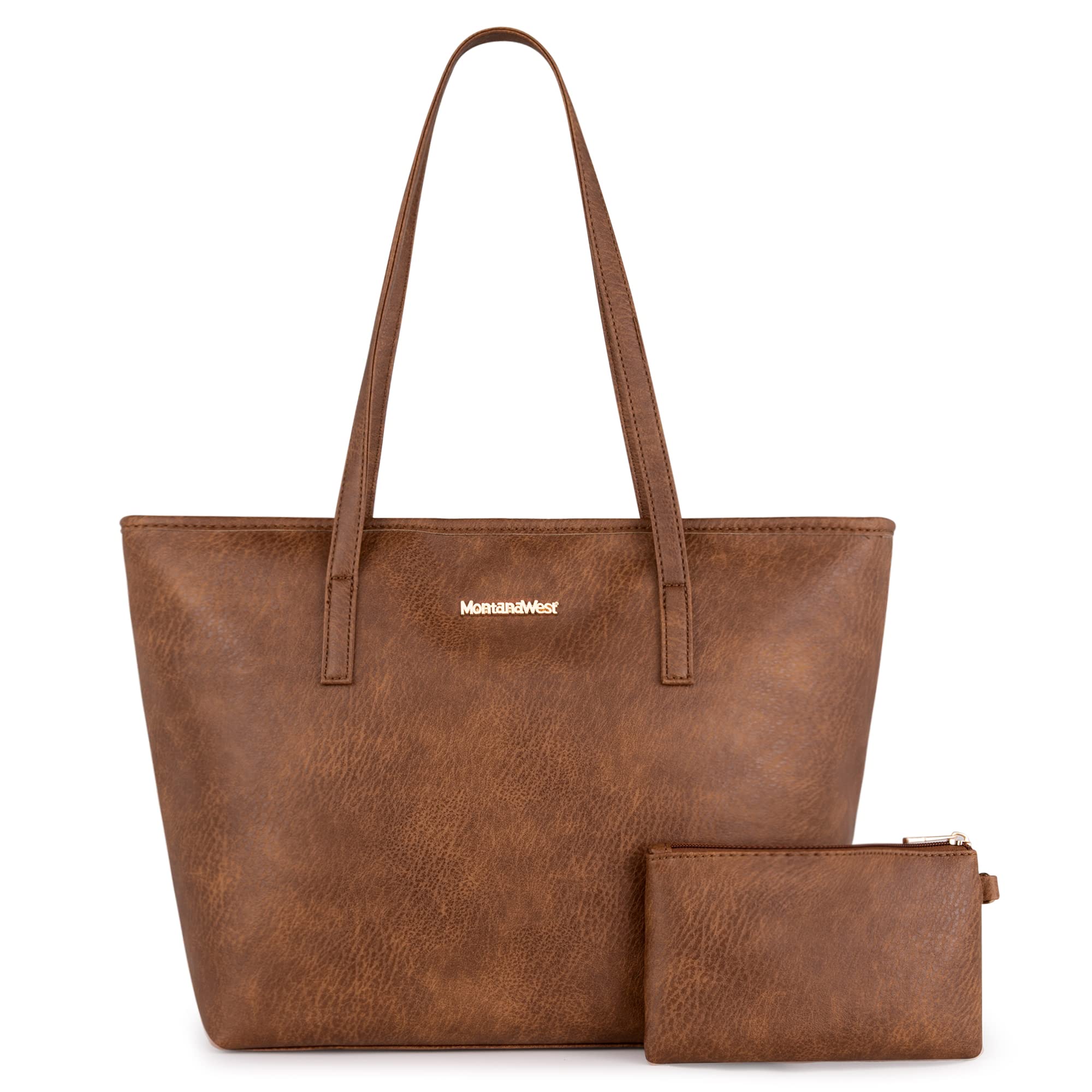 Montana West Tote Bags Vegan Leather Purses and Handbags for Women Top Handle Ladies Shoulder Bags