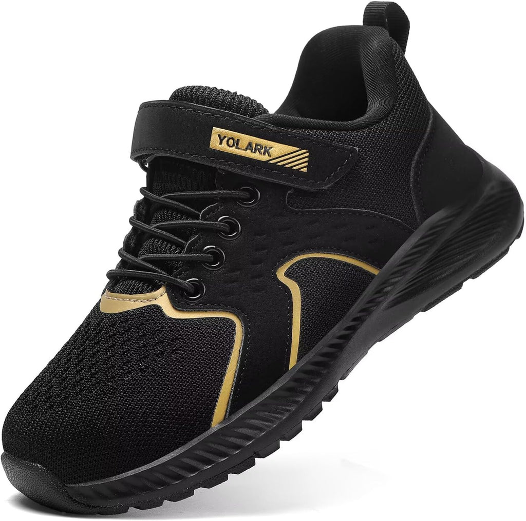 Kids Sneakers for Boys Girls Running Tennis Shoes Non-Slip Hiking Walking Shoes Lightweight Breathable Sport Athletic