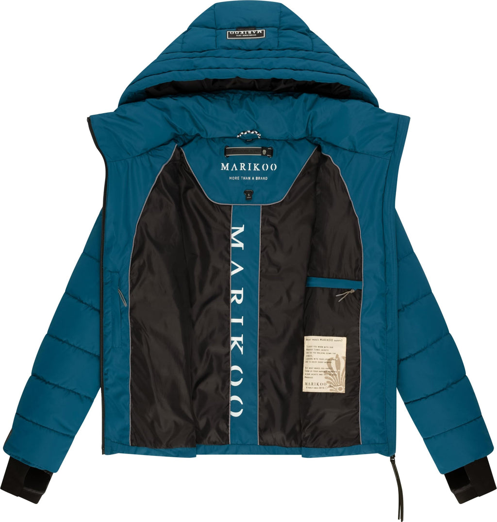 Marikoo Women's Winter Jacket with Hood - Weather-Resistant - Quilted Puffer Coat - Samuiaa XVI XS-3XL