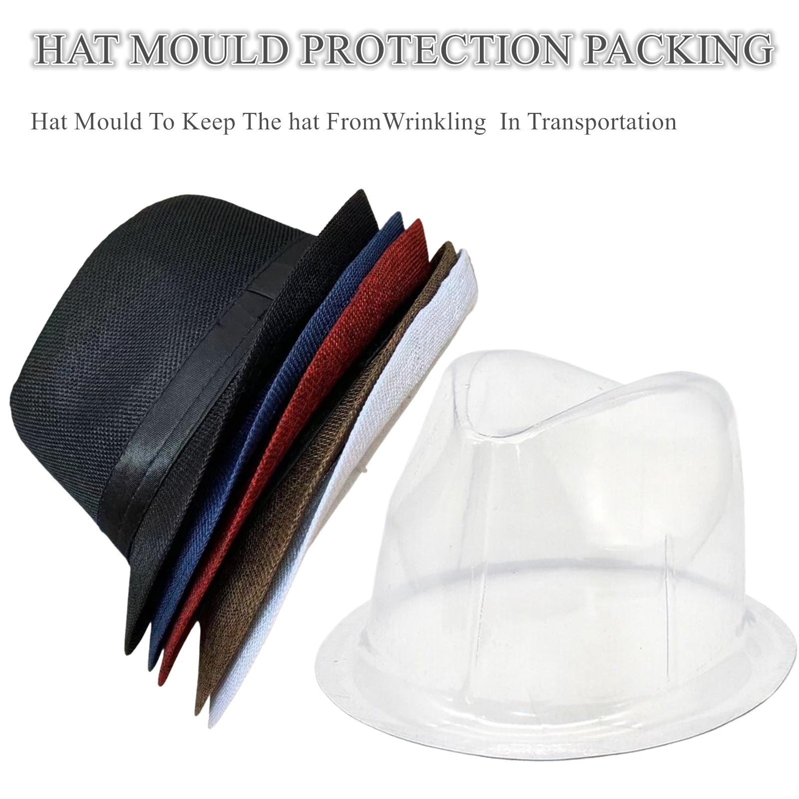 5 Pack Bulk Cuban Fedora Sun Hats Men with Adjustable Strap, Short Brim 1920s Unisex Party Costume Hats Women.