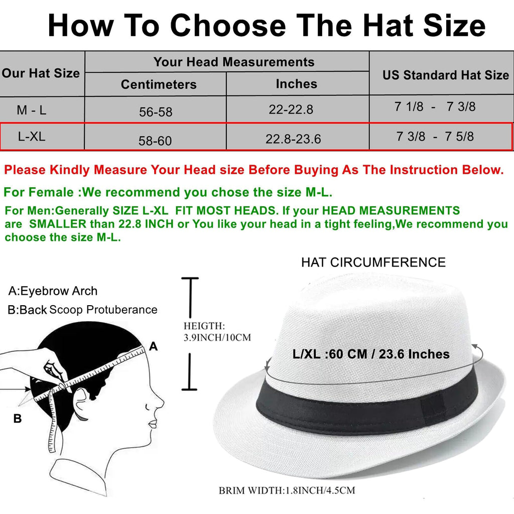 5 Pack Bulk Cuban Fedora Sun Hats Men with Adjustable Strap, Short Brim 1920s Unisex Party Costume Hats Women.