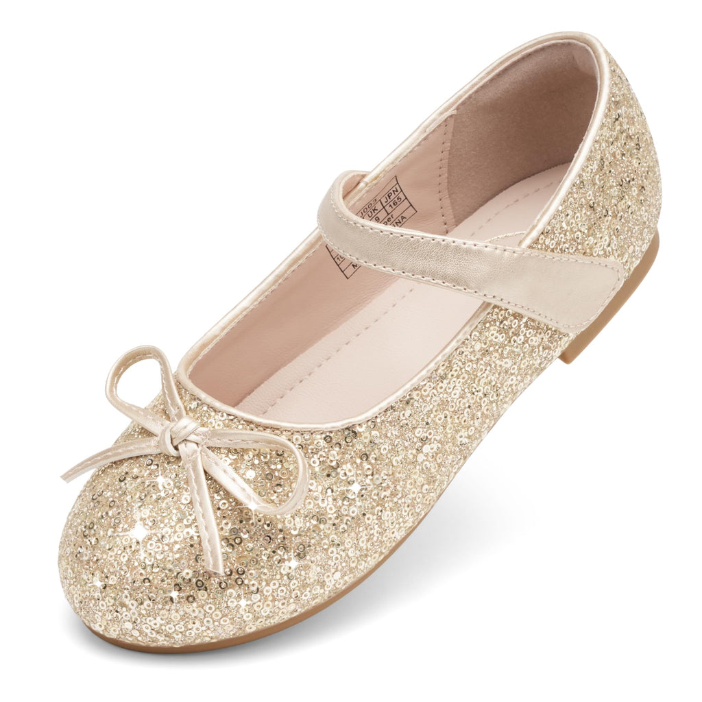 Stelle Girls Mary Jane School Flats Flower Wedding Uniform Party Shoes（Toddler/Little Kids/Big Kids）