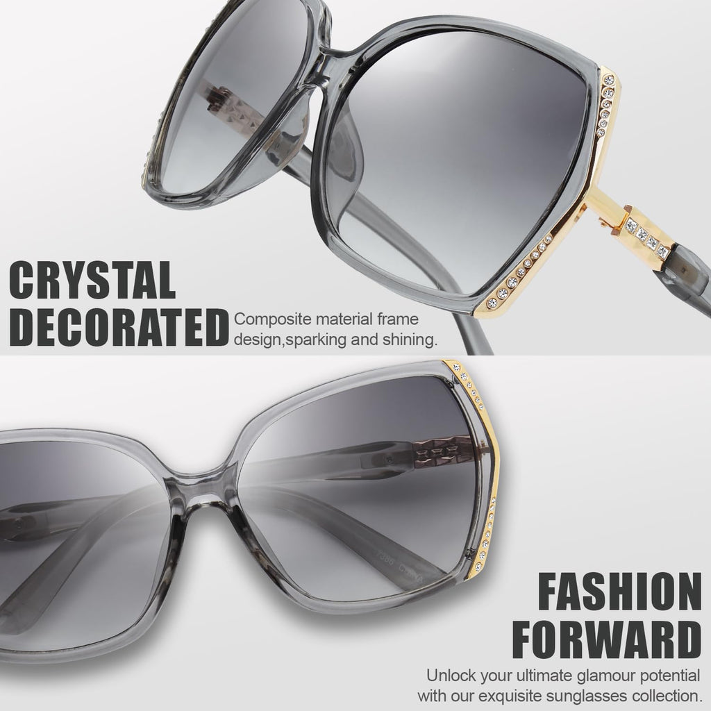 The Fresh Classic Crystal Elegant Women Beauty Design Sunglasses Gift Box
