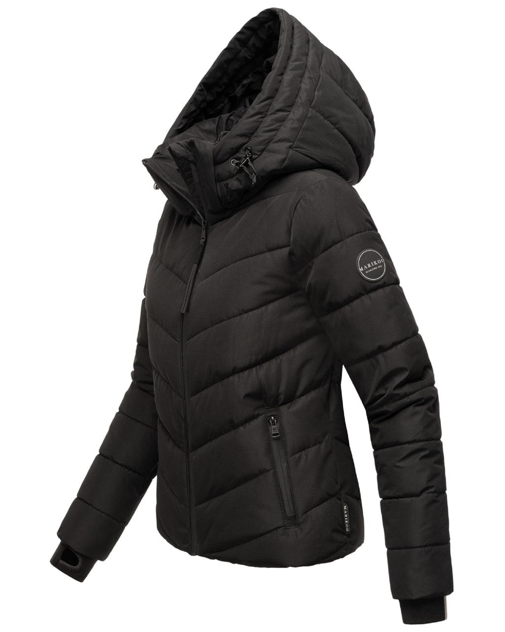 Marikoo Women's Winter Jacket with Hood - Weather-Resistant - Quilted Puffer Coat - Samuiaa XVI XS-3XL