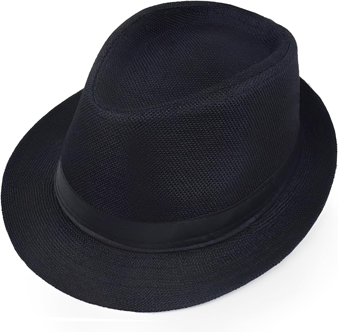 Giroir Fedora Hats for Men Women Short Brim Unisex Summer Beach Style 1920s Party Accessories