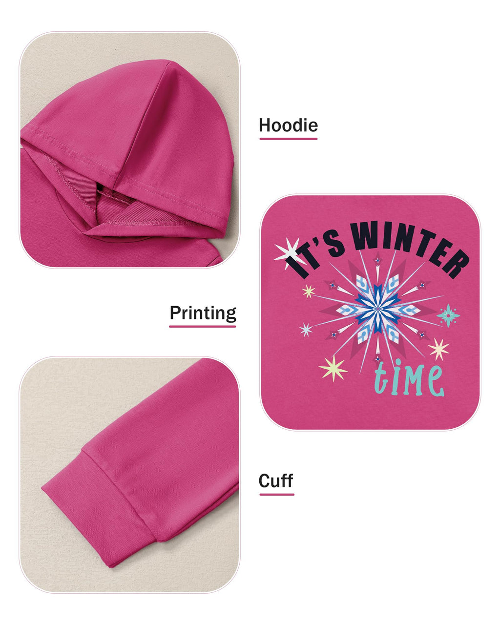 Coco&RARA Toddler Girls Clothes Baby Hoodie Sweatshirt Flower Sweatpants Outfits 2pcs Fall Winter Tracksuit Set 18M-6T