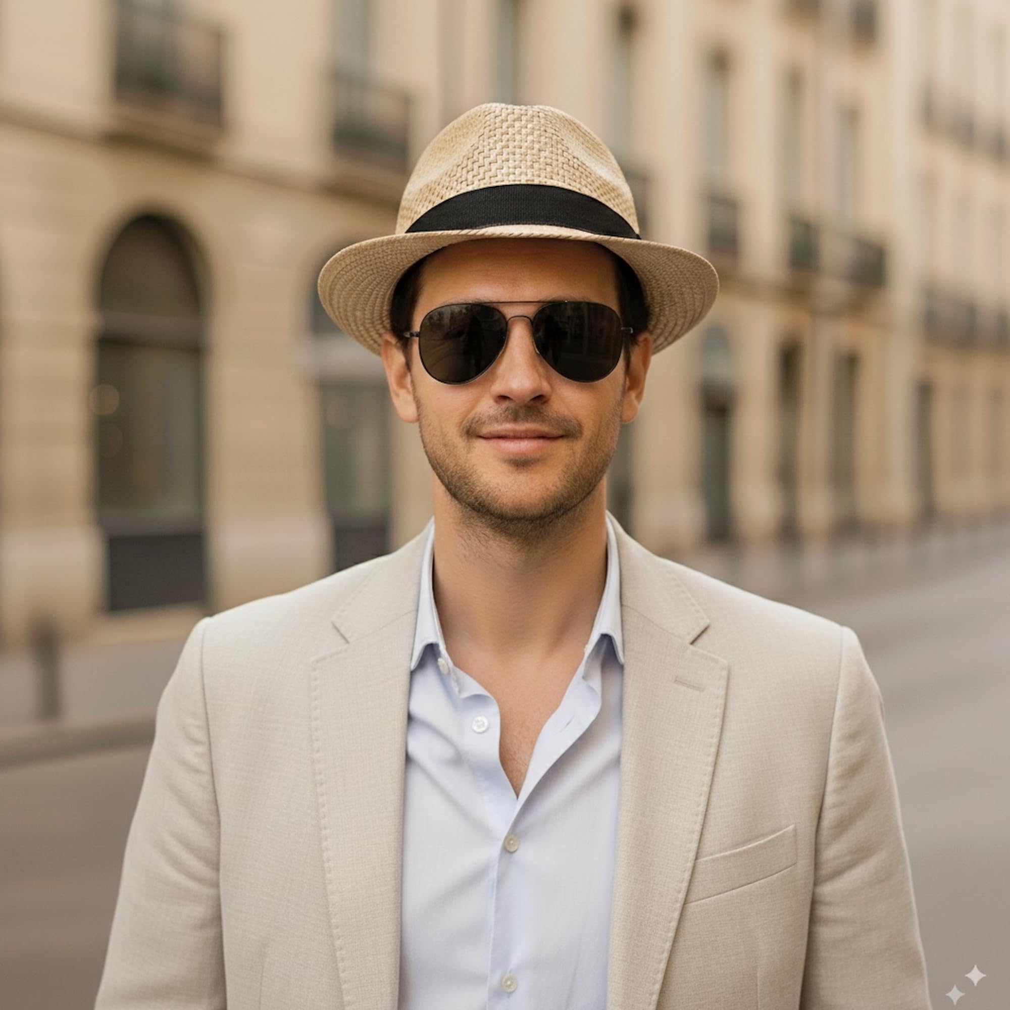 Straw Fedora Hats for Men Women Trilby Fedora Hat Roll Up Hats 1920s Short Brim Panama Hats