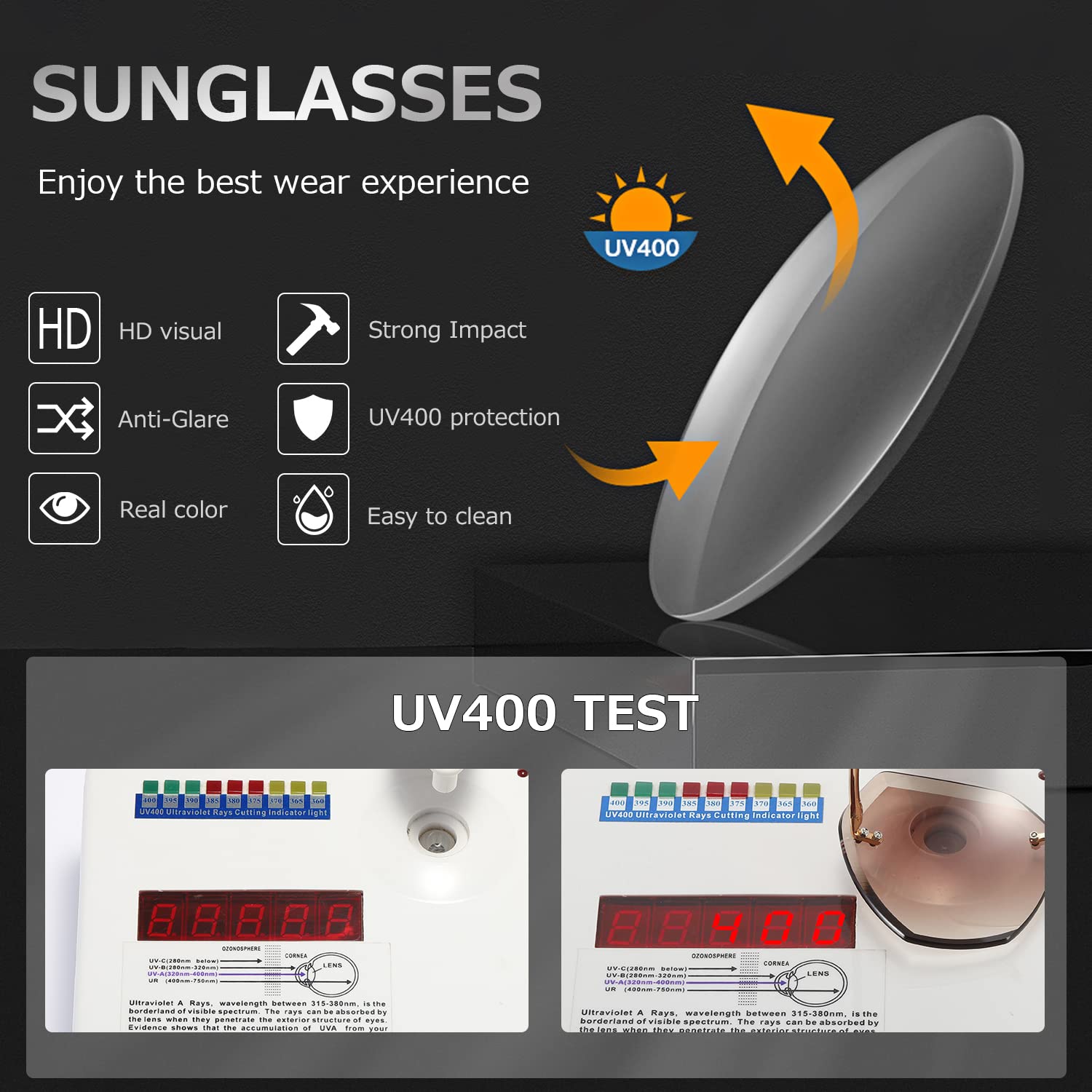 AEVOGUE Sunglasses For Women Oversized Rimless Diamond Cutting Lens Sun Glasses AE0534