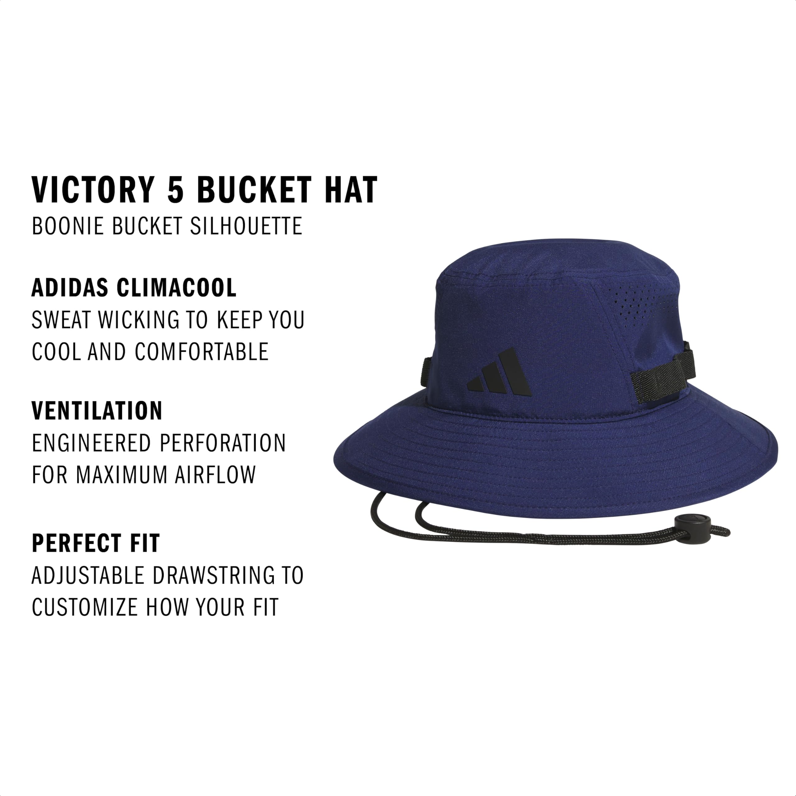 Adidas Mens Victory Bucket Hat for Men – Athletic Sun Cap for Outdoors