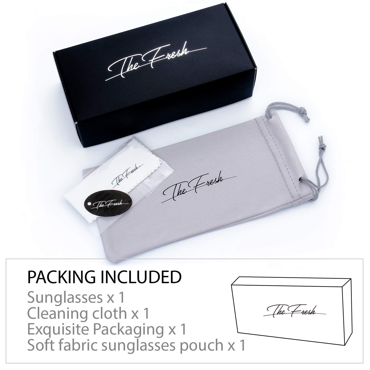 The Fresh Classic Crystal Elegant Women Beauty Design Sunglasses Gift Box