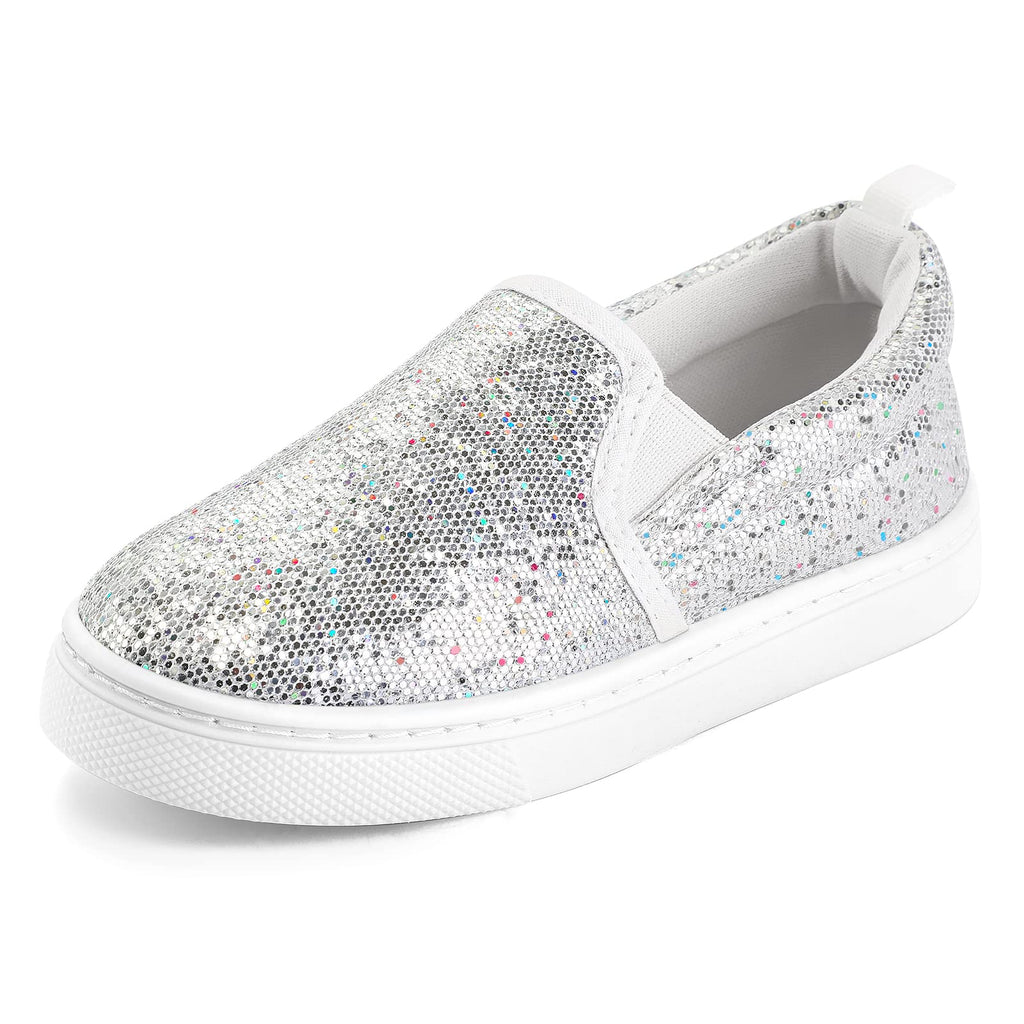 K KomForme Toddler Sneakers for Girls Boys Slip On Canvas Walking Shoes