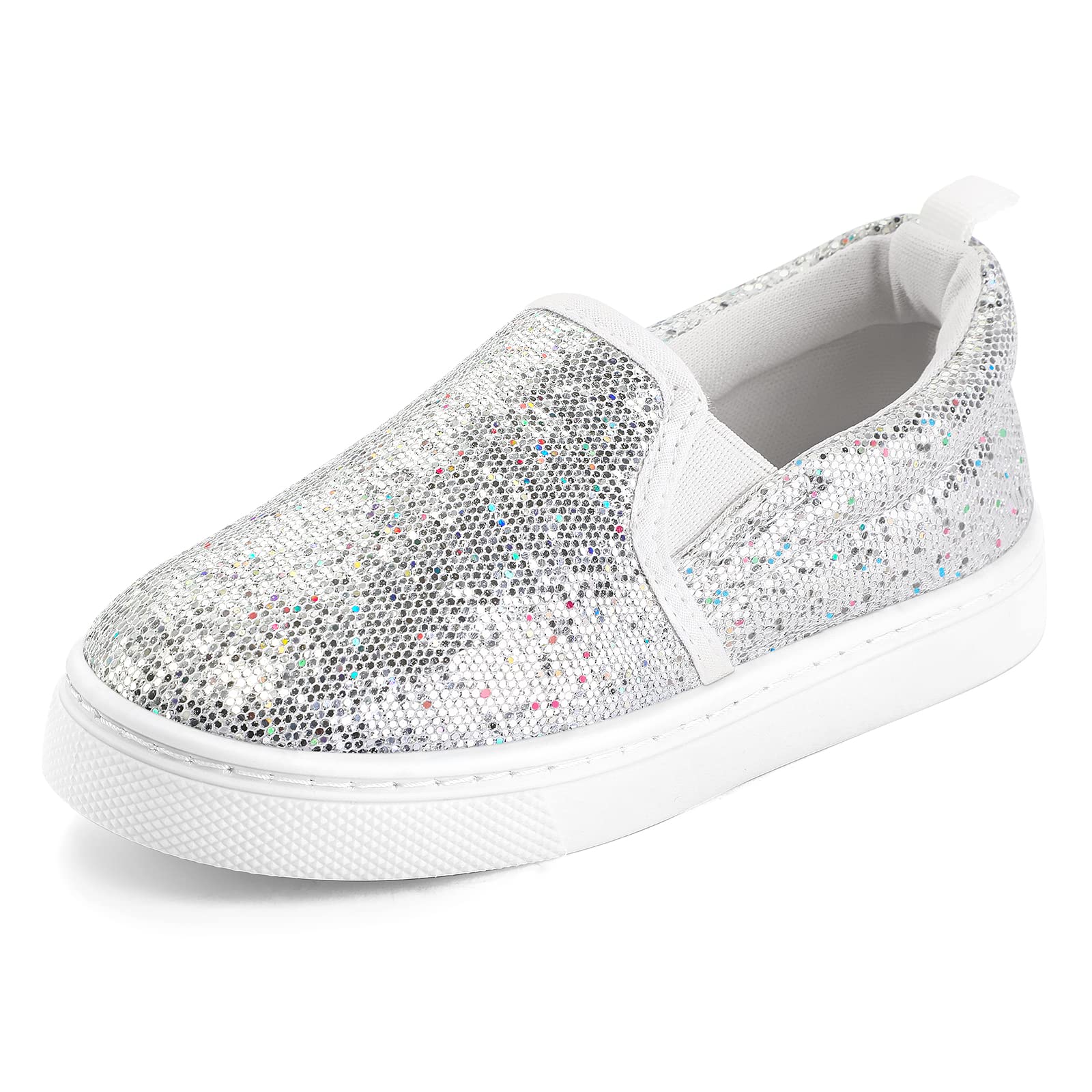 K KomForme Toddler Sneakers for Girls Boys Slip On Canvas Walking Shoes