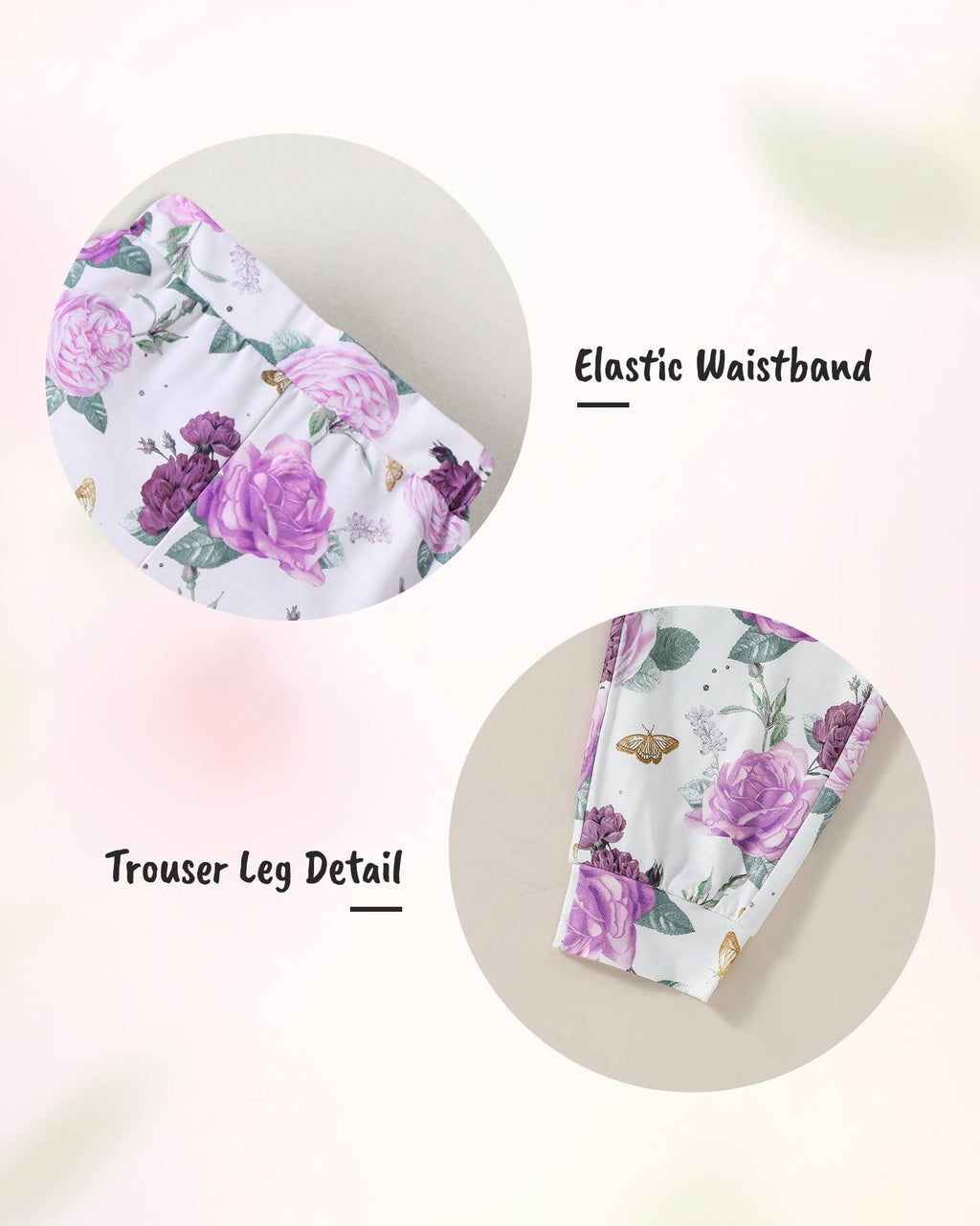 ZOEREA Toddler Girls Clothes Baby Outfits Letter Hoodie Sweatshirts Flower Sweatpants 2Pcs Tracksuit Fall Winter Clothing