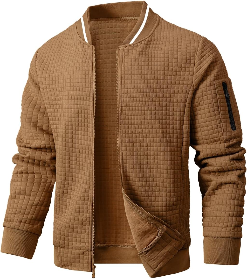 Mens Casual Jacket Lightweight Jacket Varsity Coat