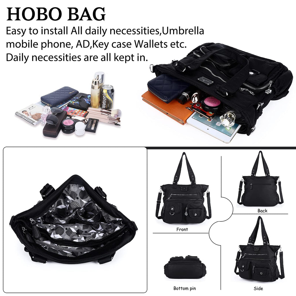 Angelkiss Purses and Handbag for Women Soft Leather Hobo Bags Satchel Shoulder Bags Ladies Tote Crossbody Bag