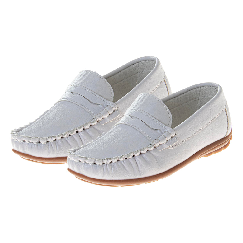 Josmo Boys Moccasin Driving Loafers - Casual Dress Penny Slip On Boat Shoes (Sizes: 5-10 Toddlers / 11-13 Little Kids / 1-5 Big Kids)