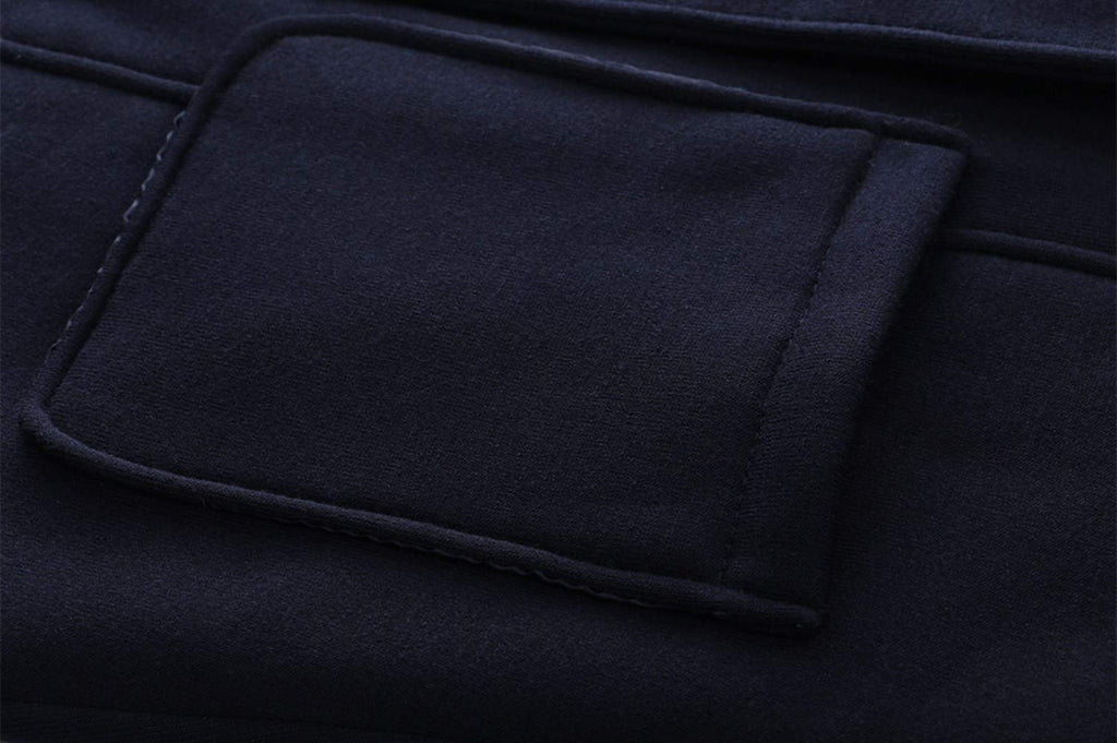 JiangWu Womens Fashion Horn Button Fleece Thicken Coat with Hood Winter Warm Jacket