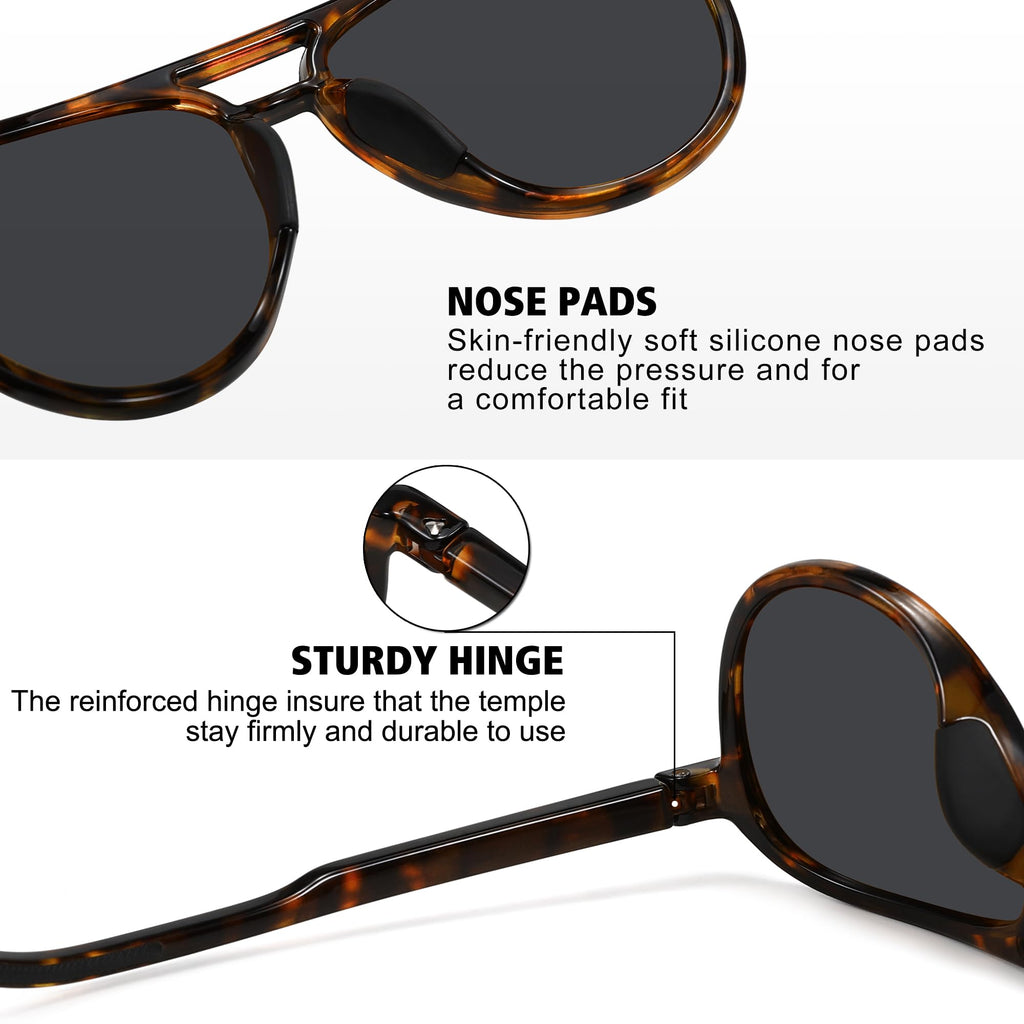 STORYCOAST Polarized Aviator Sunglasses for Men Women Classic Retro Aviators Sports Driving Running Sun Glasses