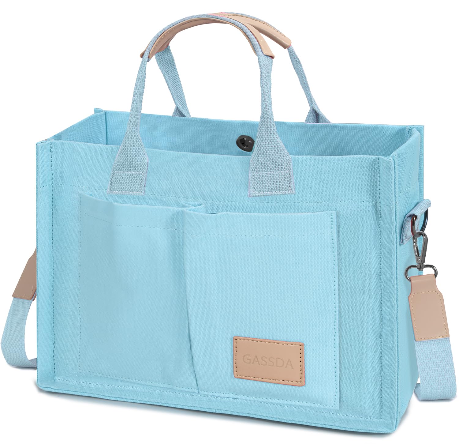 Tote Bags for Women Canvas Tote Purse Crossbody with Pockets Top Handle Shoulder Satchel Bag for Women