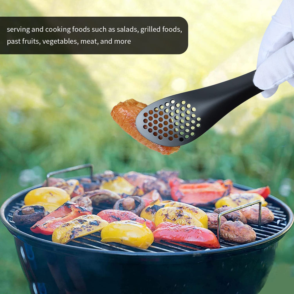 MSY BIGSUNNY 9 inch Buffet Tongs, Set of 2 Stainless Steel Food Serving Tongs