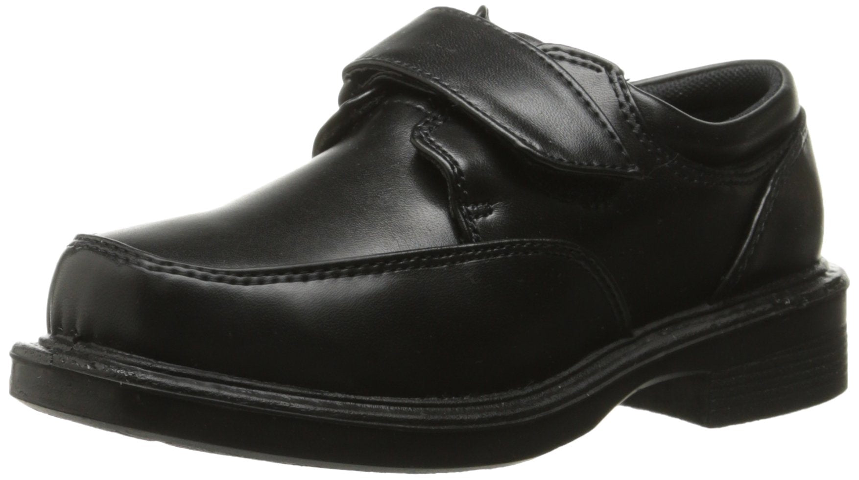 French Toast Boys Shoes - Kids Oxford School Uniform Loafer Church Dress Shoes Slip-On Faux-Leather (Toddler-Big Kid) (Black)