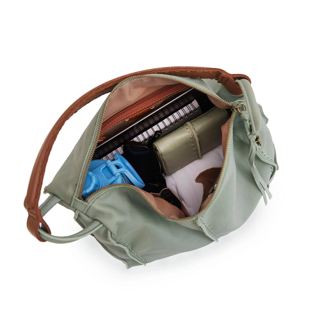 The Sak Los Feliz Hobo Purse - Premium Large Leather Women's Handbag for Everyday & Travel - Durable Purse With Zipper Pocket