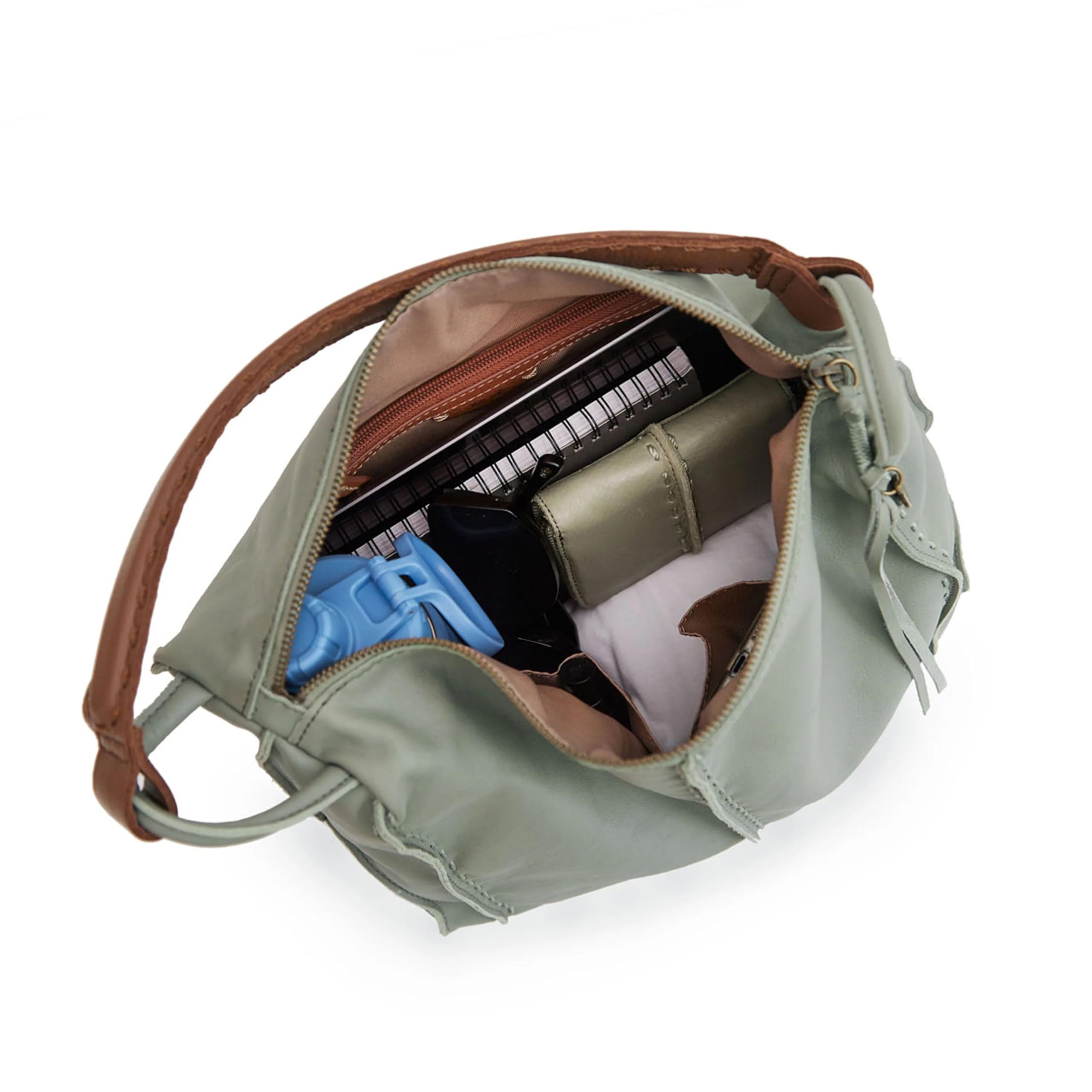 The Sak Los Feliz Hobo Purse - Premium Large Leather Women's Handbag for Everyday & Travel - Durable Purse With Zipper Pocket