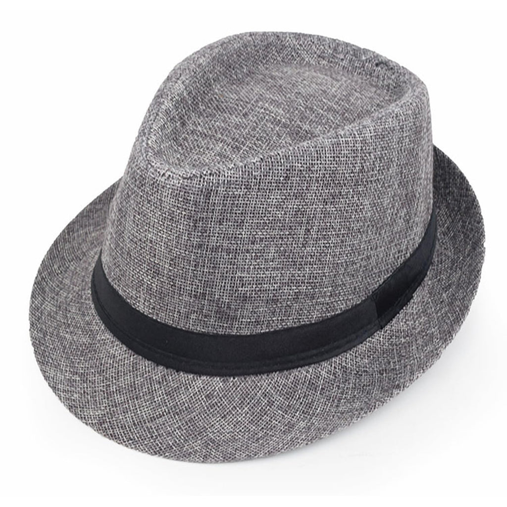 Giroir Fedora Hats for Men Women Short Brim Unisex Summer Beach Style 1920s Party Accessories