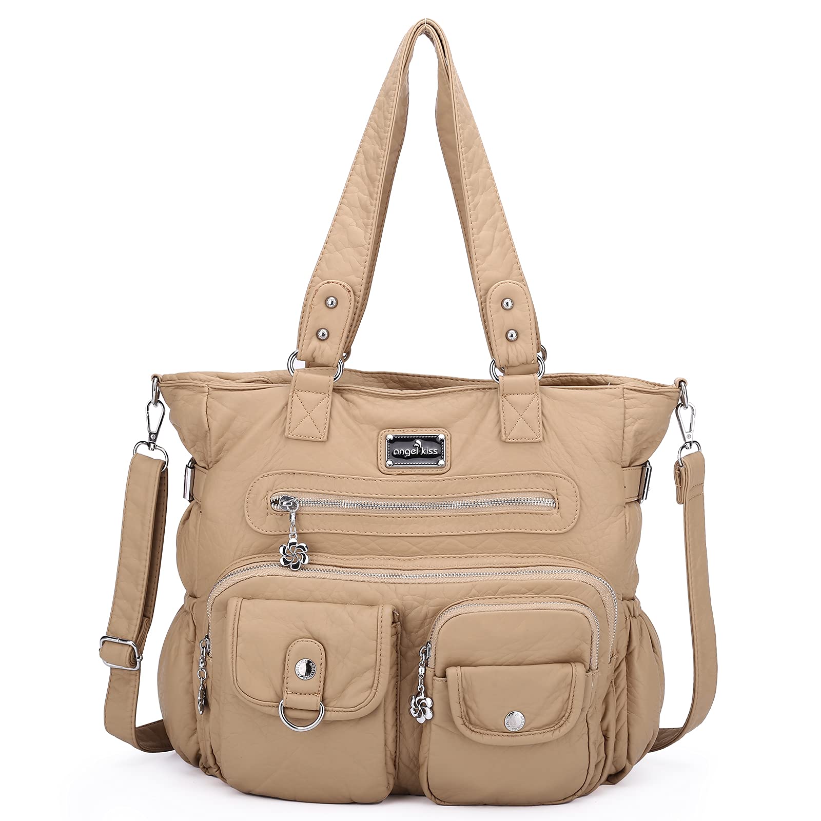 Angelkiss Purses and Handbag for Women Soft Leather Hobo Bags Satchel Shoulder Bags Ladies Tote Crossbody Bag