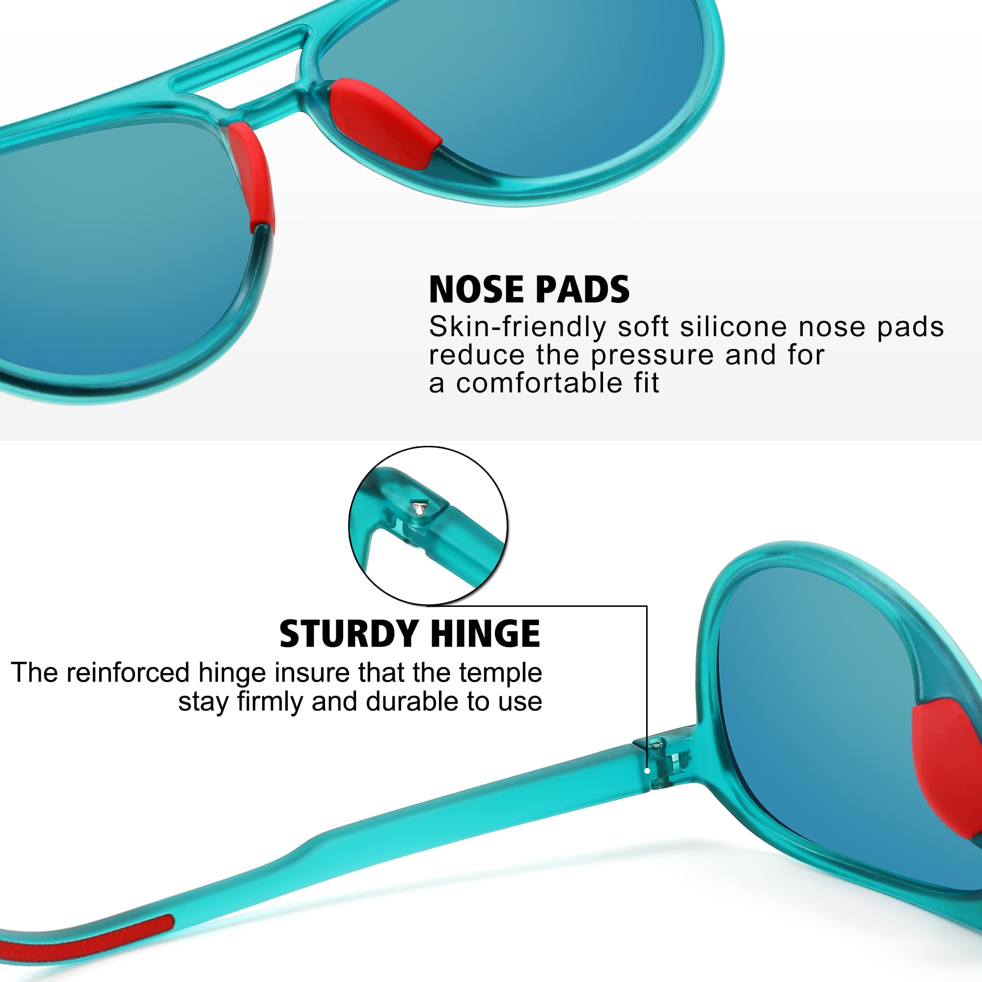 STORYCOAST Polarized Aviator Sunglasses for Men Women Classic Retro Aviators Sports Driving Running Sun Glasses