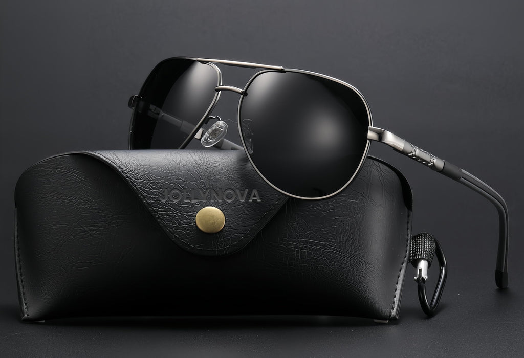 Adjustable Tint Sunglasses, 1-9 Gears Steampunk Retro Metal Round Polarized Glasses with ND Filter Lenses