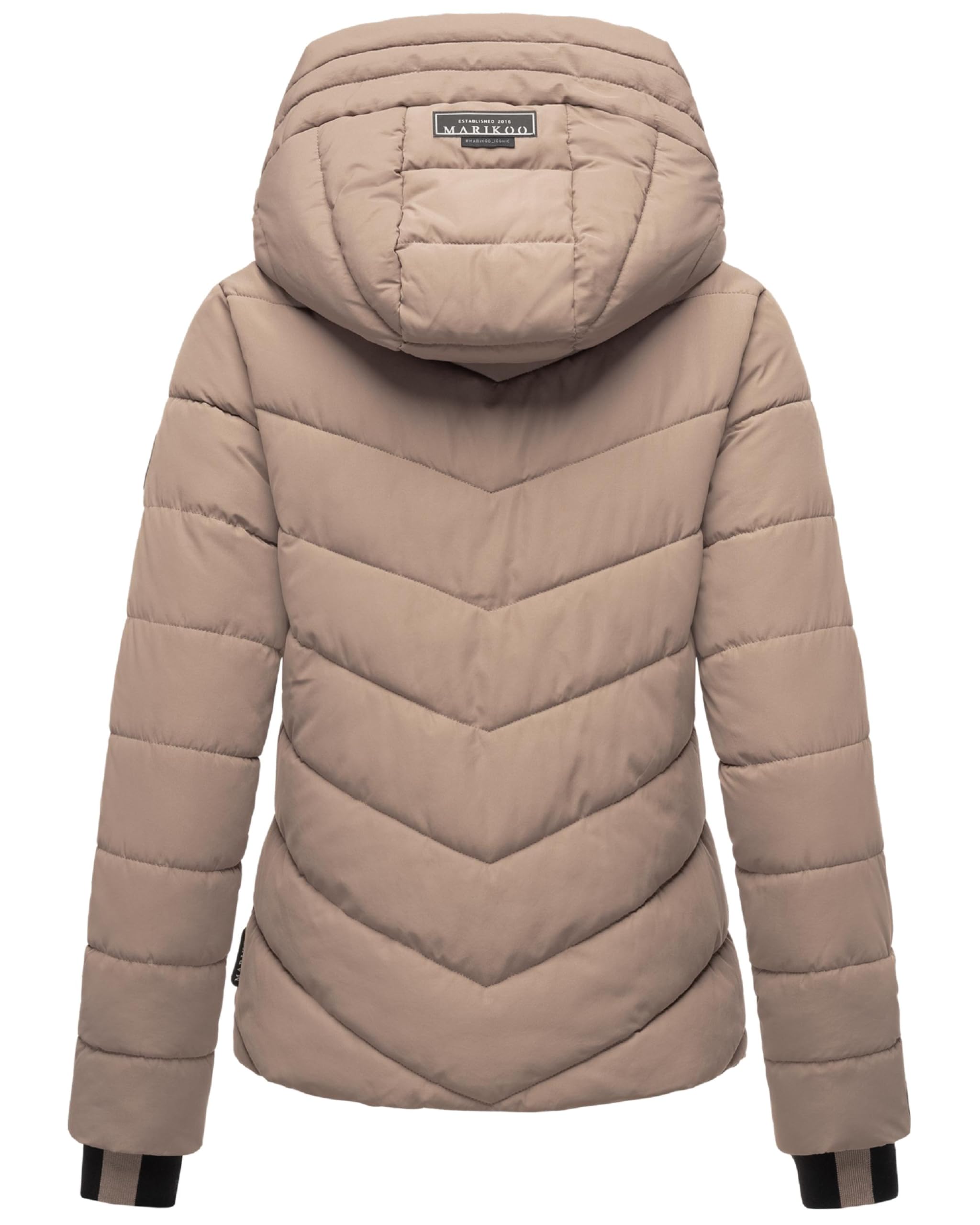 Marikoo Women's Winter Jacket with Hood - Weather-Resistant - Quilted Puffer Coat - Samuiaa XVI XS-3XL