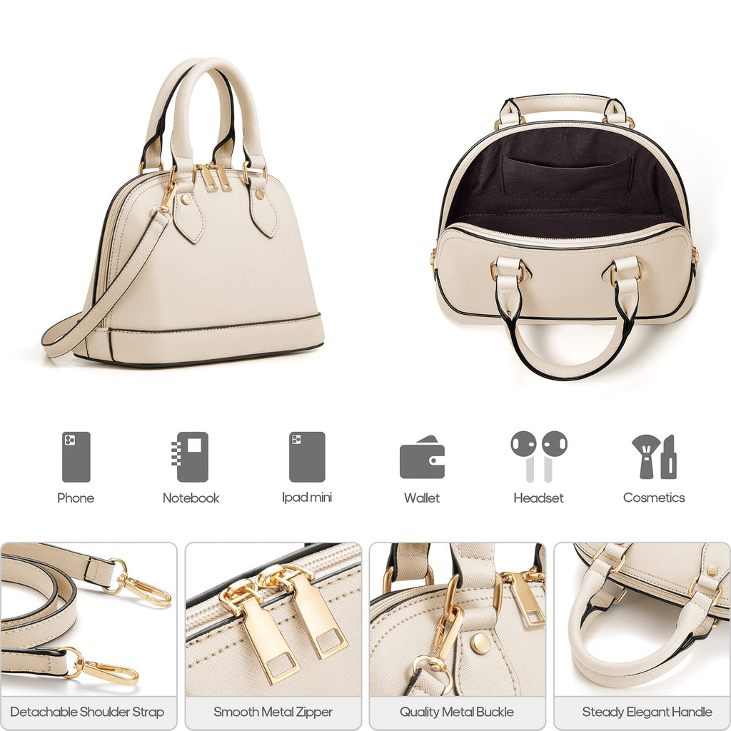 4PCS Women Fashion Handbags Purses Wallet Shoulder Bags Casual Tote Bag Crossbody Bags, Handbag Set Gift for Ladies Girls