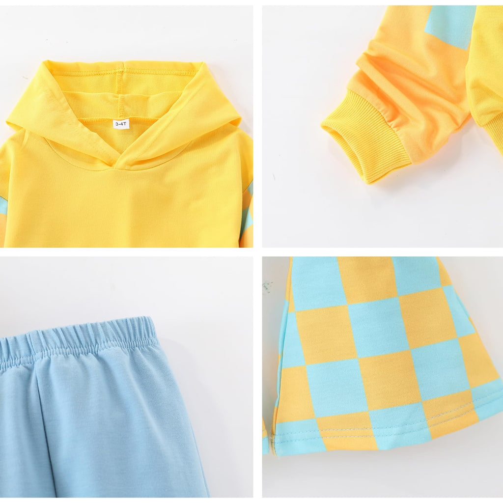 3-9 T Kids Toddler Girl Clothes Letter Print Sweatshirt Flared Pants 2Pc Outfits Set