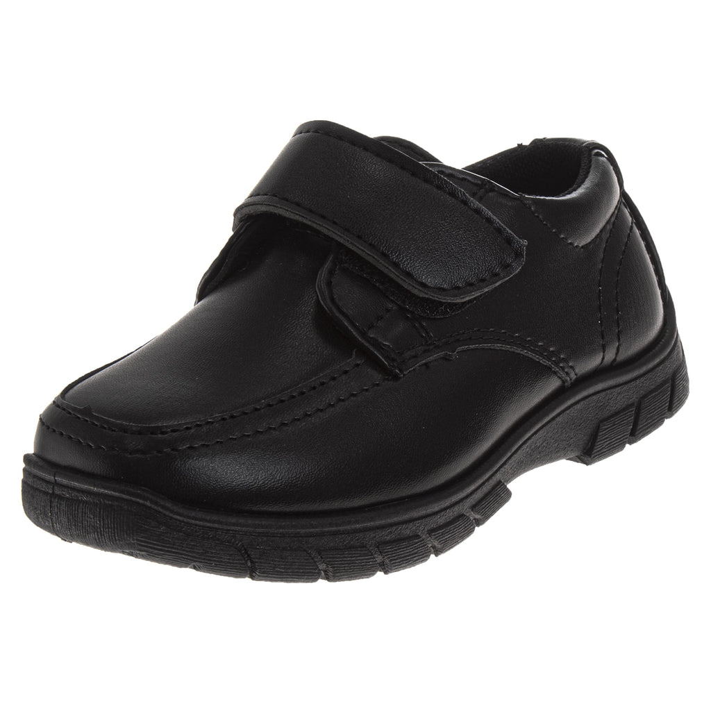 French Toast Boys Shoes - Kids Oxford School Uniform Loafer Church Dress Shoes Slip-On Faux-Leather (Toddler-Big Kid) (Black)