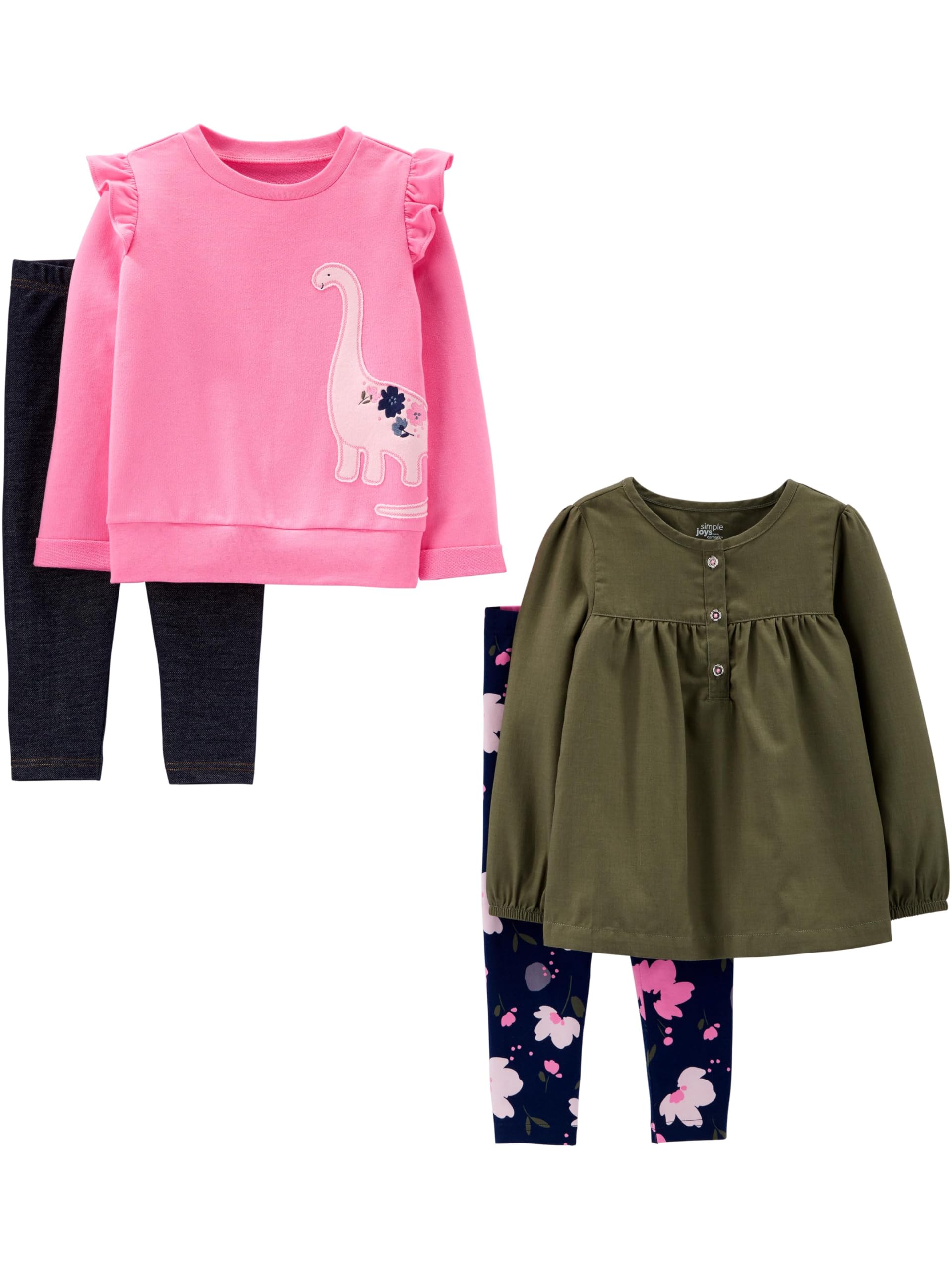 Simple Joys by Carter's girls 4-piece Playwear Set