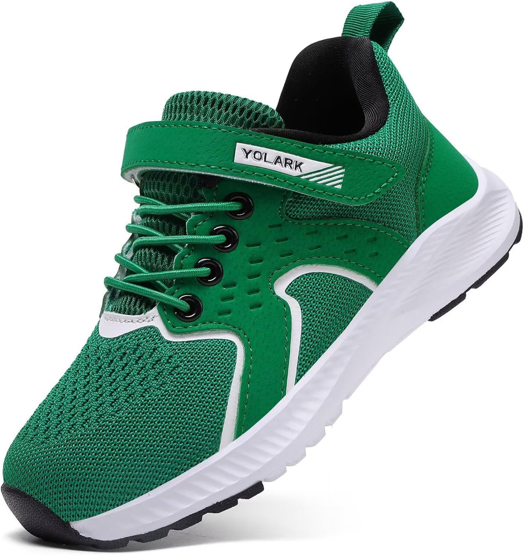 Kids Sneakers for Boys Girls Running Tennis Shoes Non-Slip Hiking Walking Shoes Lightweight Breathable Sport Athletic